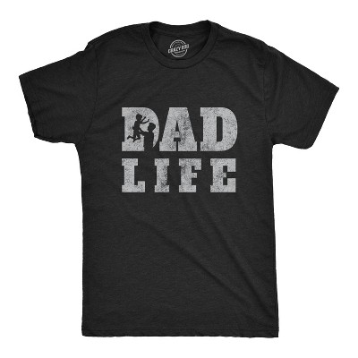 Mens Dad Life T Shirt Funny Proud Fathers Day Papa Parent Novelty Graphic Tee - Crazy Dog Men's T Shirt Gift for Dad