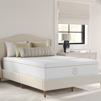 Martha Stewart SleepComplete 12 Inch Medium Plush Dual-Action Cooling Gel Memory Foam Mattress with Soft Breathable CoolWeave Jacquard Quilted Top
