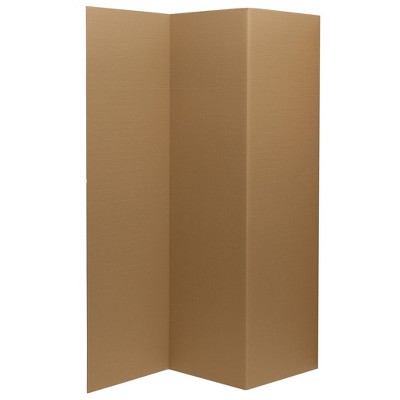 6' Cardboard Room Divider 3 Panel - Oriental Furniture