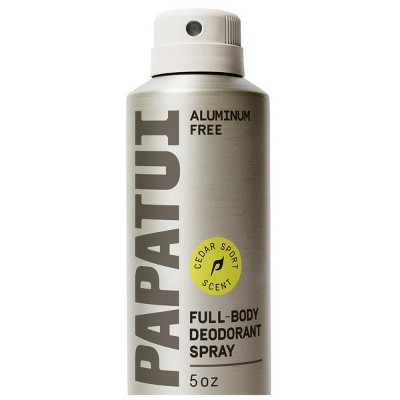 Papatui Men's Aluminum-Free Long-Lasting Odor Protection Body Deodorant Spray - Cedar Sport - 5oz