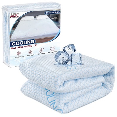 Cooling Mattress Protector Waterproof Breathable Up to 16-Inch Deep Pocket Fitted Mattress Topper for Ultimate Protection - Lux Decor Collection
