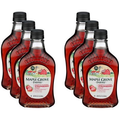 Maple Grove Farms Strawberry Syrup - Case of 6 - 8.5 fl oz