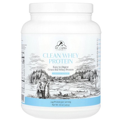 Mt. Capra Clean Whey Protein, Unsweetened, 16 oz (453 g)