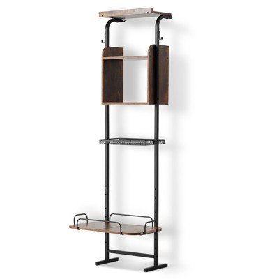 VEVOR Pet Feeding Station with Storage, Elevated Dog Bowls, Raised Dog Bowl Stand, Dog Food Storage and Feeder Station with Storage Shelves