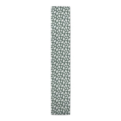 Creative Products White Leaf Sage 16 x 72 Cotton Twill Table Runner