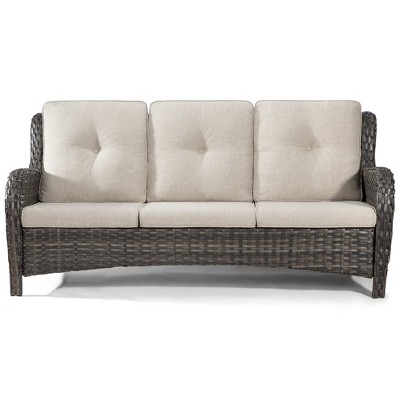 UPTIOT 73'' Wicker Outdoor Patio Sofa
