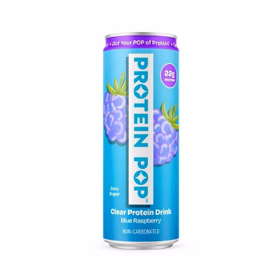Protein Pop Blue Raspberry Sports Drink - 12 fl oz