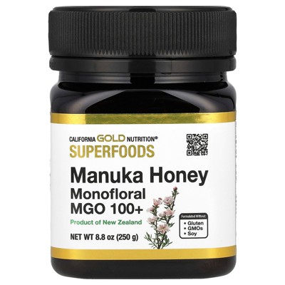 California Gold Nutrition Superfoods, Manuka Honey, Monofloral, MGO 100+, 8.8 oz (250 g)