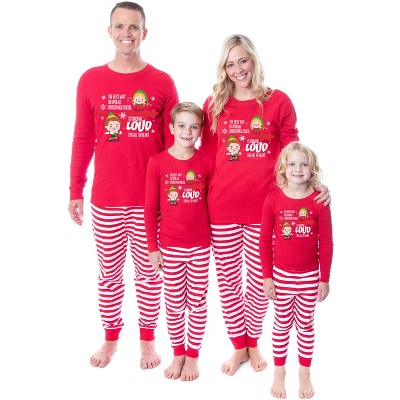 Elf The Movie Film Christmas Singing Tight Fit Family Pajama Set Child