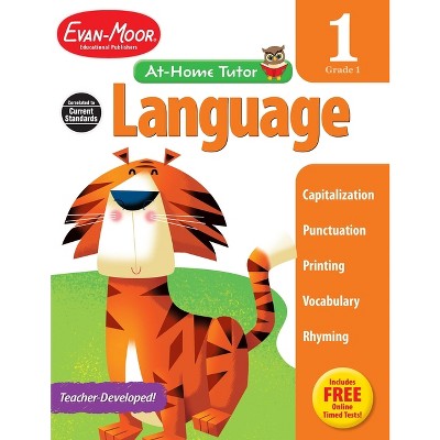 Language Skills, Grade 1 Workbook - (At-Home Tutor) by  Evan-Moor Educational Publishers (Paperback)