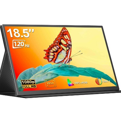 UPERFECT 18.5" 1920 x 1080 IPS LCD 120HZ Gaming Monitor, Black, Portable Screen for Laptop