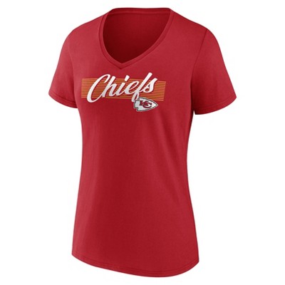 NFL Kansas City Chiefs Women's Short Sleeve V-Neck T-Shirt