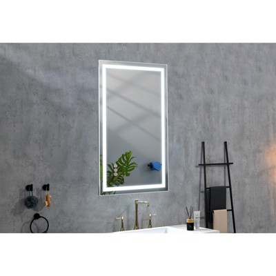 LED Bathroom Mirror 40inx 28inwith Front and Backlight, Large Dimmable Wall Mirrors with Anti-Fog, Memory, 3 Colors, LED Vanity Mirror