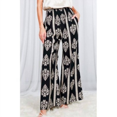 Women's Geo Print Luxe Boho Wide Leg Pants - Vine & Love