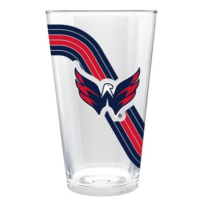 NHL Washington Capitals Retro Wave Pint Glass - 16oz