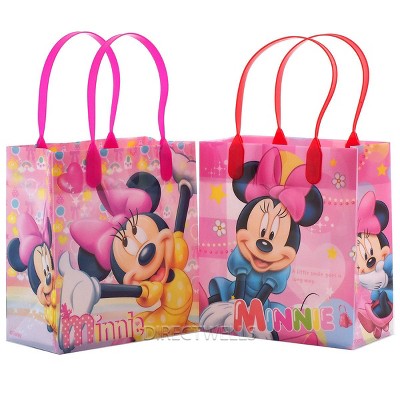Disney Minnie Mouse Reusable Premium Party Favor Goodie Small Gift Bags 12 (12 Bags)