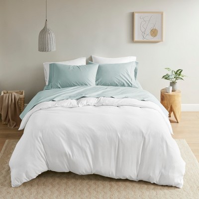 Stylish Solid Cotton Sheet Sets, All Season Bedding Set, Cozy Home Textile for Modern Bedroom Decor