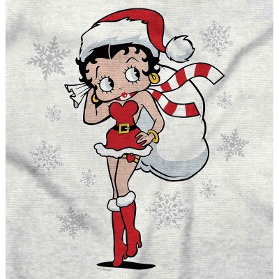 Cute Betty Boop Christmas Holiday Womens Graphic T Shirt Tees Brisco Brands