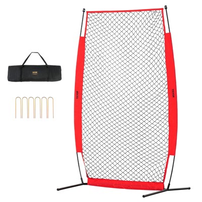 VEVOR I Screen Baseball for Batting Cage, 7x4 ft Baseball & Softball Safety Screen, Body Protector Portable Batting Screen