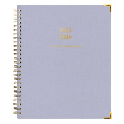 Blue Sky 7"x9" The Everygirl 2025-2026 Weekly/Monthly Wirebound Planner Hardcover Light Blue Bookcloth