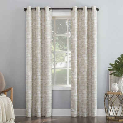 Parrish Distressed Grid Thermal Extreme 100% Blackout Grommet Curtain Panel - Sun Zero