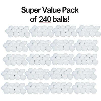 S&S Worldwide Puff Snow Ball, White, 4in, Pk240