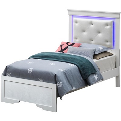 Passion Furniture Lorana and Twin Panel Beds