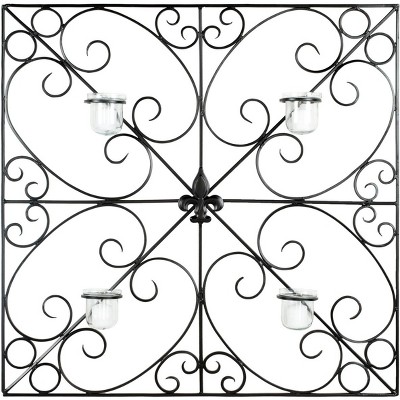 4 Votive Wall Decor  - Black - Safavieh