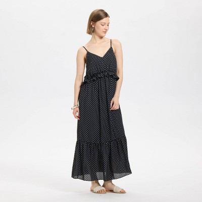 Women's Tiered Midi A-Line Dress - A New Day™