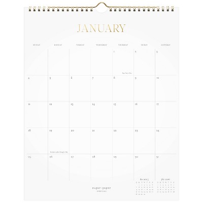 Sugar Paper Essentials 2026 15.125x12" Wall Calendar