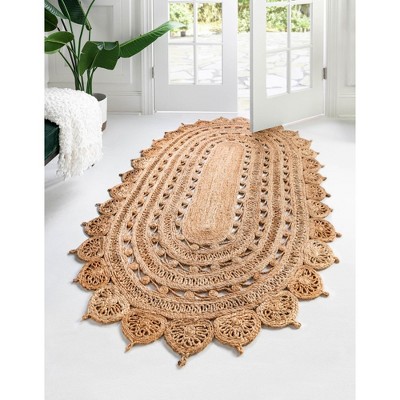 Unique Loom Braided Jute Punita Novelty Indoor Flatweave Braided Area Rug