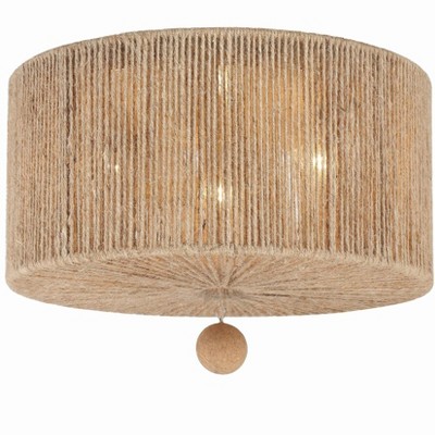 Crystorama Lighting Jessa 3 - Light Flush Mount in  Burnished Silver