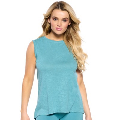 Felina Women's Velvety Soft Slub High-Low Shell Tank