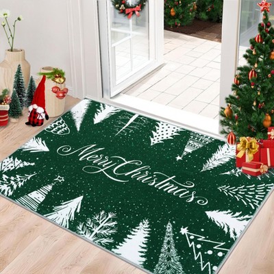 Coucheta Area Rug, Christmas Rug for Living Room, Washable Non Slip Rugs, Winter Home Decor, Soft Stain Resistant Holiday Rugs for Bedroom