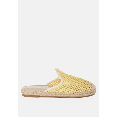 Nongai Raffia Espadrilles Mules Women