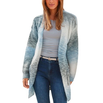 Women's Ombre Knit Open Cardigan - LASCANA