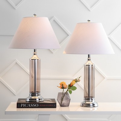 JONATHAN Y Astor Glass LED Table Lamp