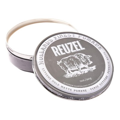Reuzel Extreme Hold Matte Pomade (12 oz XXL) Strongest All Day Hair Hold, Water Soluble Styling, No Shine & Flake Free, Easy To Wash Out Hairstyles