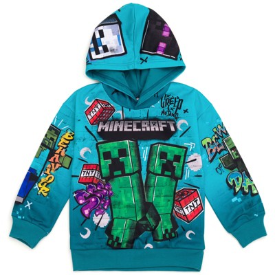 Minecraft Fleece Pullover Hoodie Little Kid to Big Kid