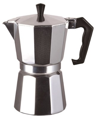 J&V TEXTILES Stovetop Espresso and Coffee Maker, Moka Pot for Classic Italian and Cuban Café Brewing, Cafetera, Twelve Cup