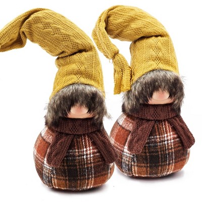 Whisen 2pcs Gnomes Decorations, Fall Decorations for Fall Thanksgiving Table Decorations