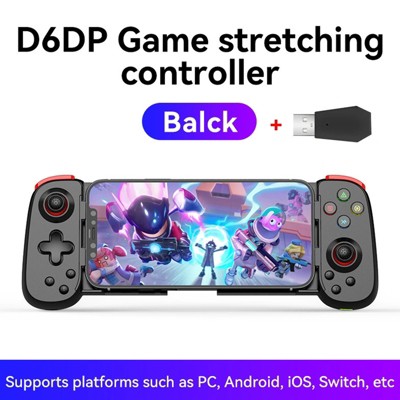 HTUTWOO Phone Game Controller for Xbox Cloud Gaming,PS Remote Play and Steam Link, Stretch Handle for iPhone, iPad, iOS, Android, PC and Switch