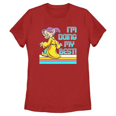 Womens Snow White and the Seven Dwarfs Dopey I'm Doing My Best T Shirt