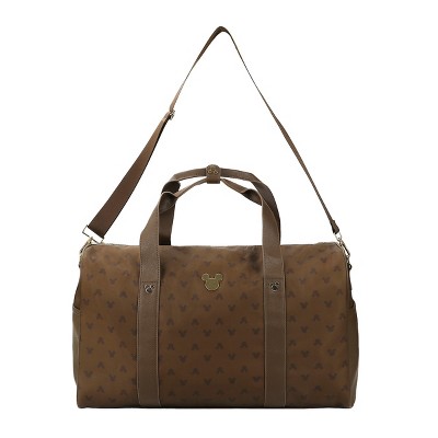 Disney Mickey Mouse Ears Brown 18" Duffle Bag