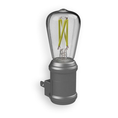Westek - Automatic Plug-in Vintage Edison Aged Nickel LED - Night Light