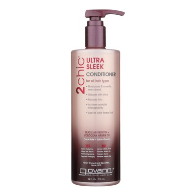 Giovanni 2Chic Ultra Sleek Conditioner Brazilian Keratin and Moroccan Argan Oil - 24 oz