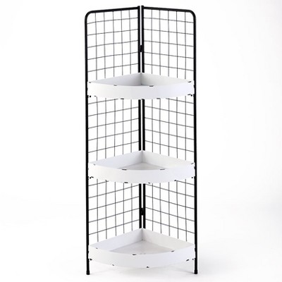 The Lakeside Collection 3-Tier Metal Corner Shelves