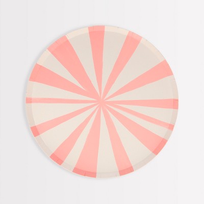 Meri Meri Pink Stripe Side Plates (Pack of 8)