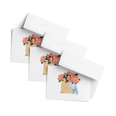 Everyday Greeting Card Pack (3ct) "Champagne Peonies Bag" by Ramus & Co