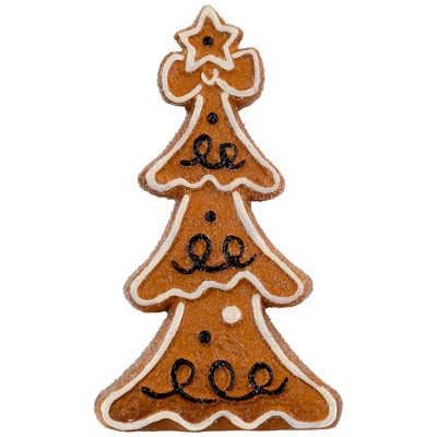 Northlight 6.25" Frosted Gingerbread Christmas Tree Figurine